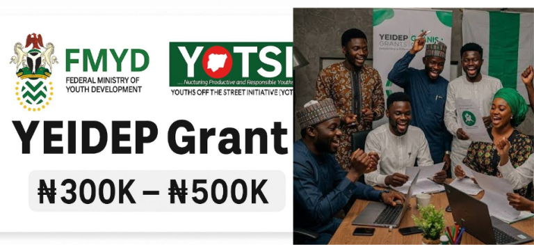 Federal Government YIEDEP Grant Registration Portal: Apply!